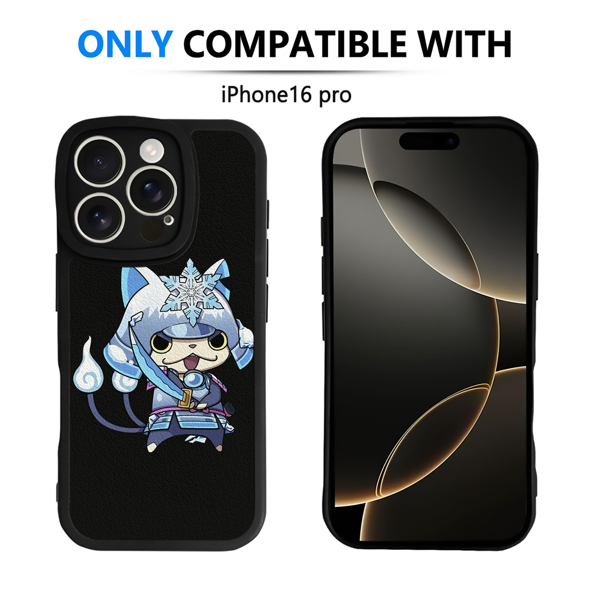 （画像用） 妖怪ウォッチ Yo-kai Watch 【iPhone 16シリーズ対応】シリコンスマホケース（レザー調） 材質：シリコン